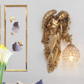 European style wall lamp angel bedroom bedside lamp living room tv background wall creative elephant lamp aisle deer head lamp