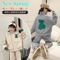 Girls' spring/autumn sweatshirt  set - stylish and trendy casual outfit for big girls and kids - autumn fashion