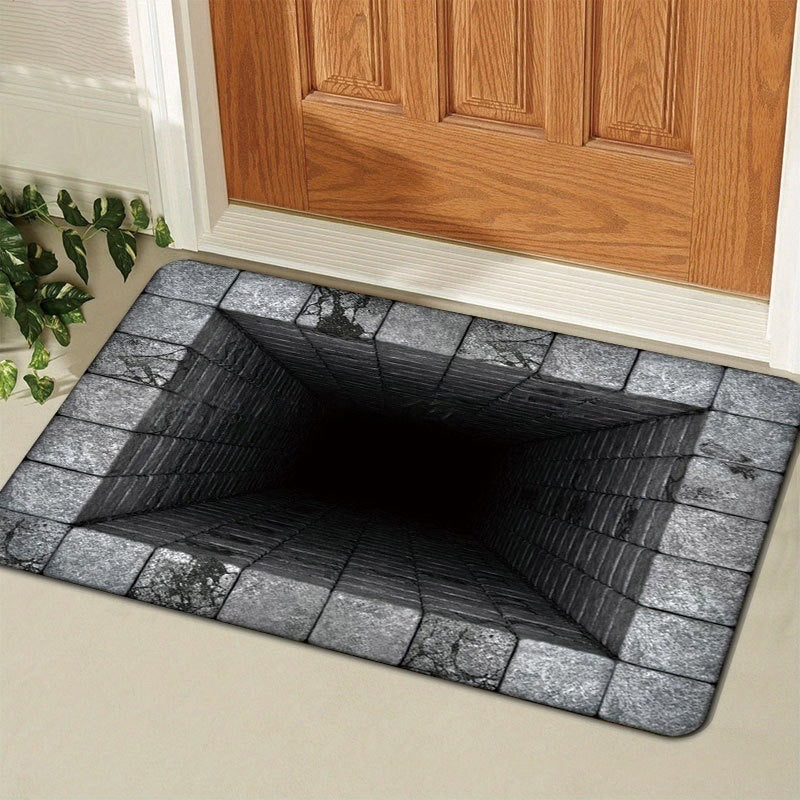 3d visual trap floor mat bathroom absorbent mat non-slip foot mat entrance door mat entrance door mat