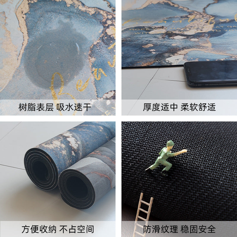 Soft diatom mud bathroom absorbent floor mat non-slip quick-drying foot mat toilet toilet door mat toilet carpet