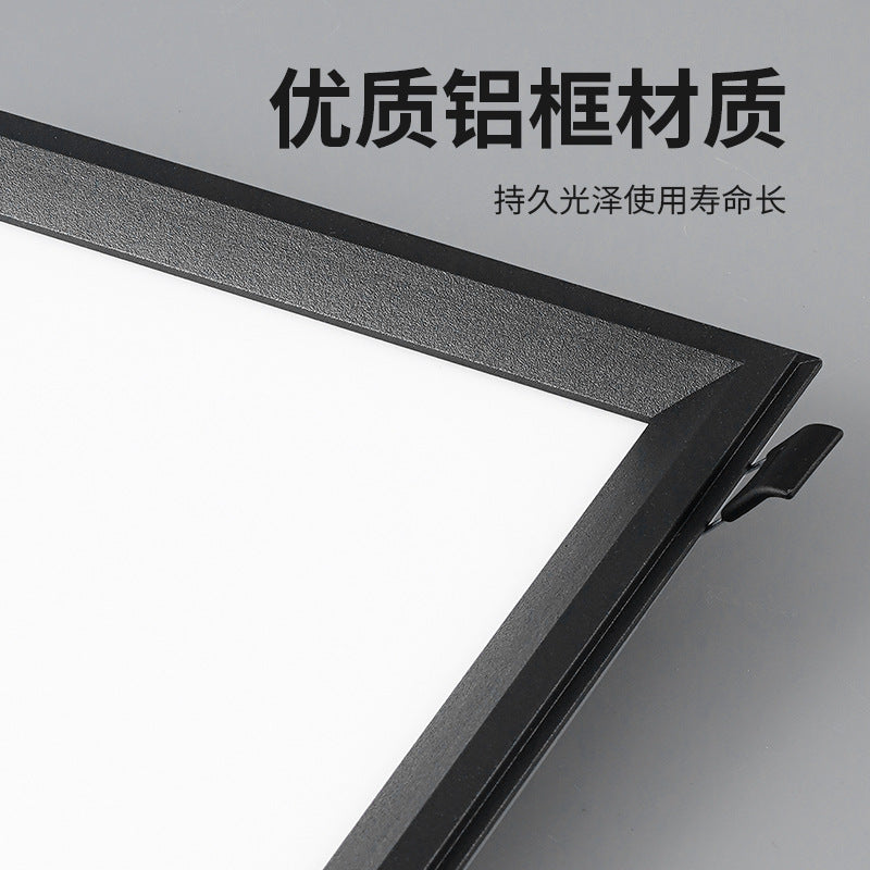 Honeycomb small square light large panel 19x19 opening black integrated ceiling led small square light black frame high brightness new arrival