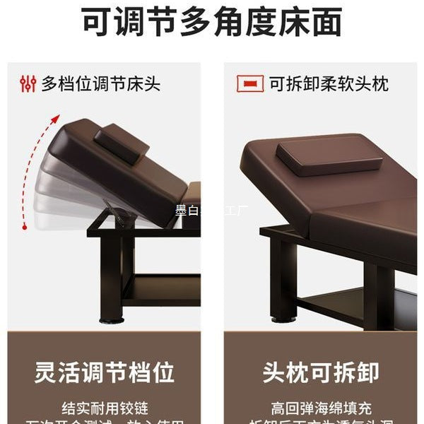 Beauty bed Beauty salon Massage treatment bed Traditional Chinese medicine massage bed Folding body tattoo embroidery bed Fire therapy moxibustion bed