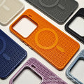 Premium metal lens compatible xiaomi 15 magsafe magnetic honeycomb cooling phone case, redmi k80 drop-proof
