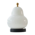 French cream pear table lamp - bedroom bedside minimalist living room rechargeable portable high-end atmosphere decorative night light