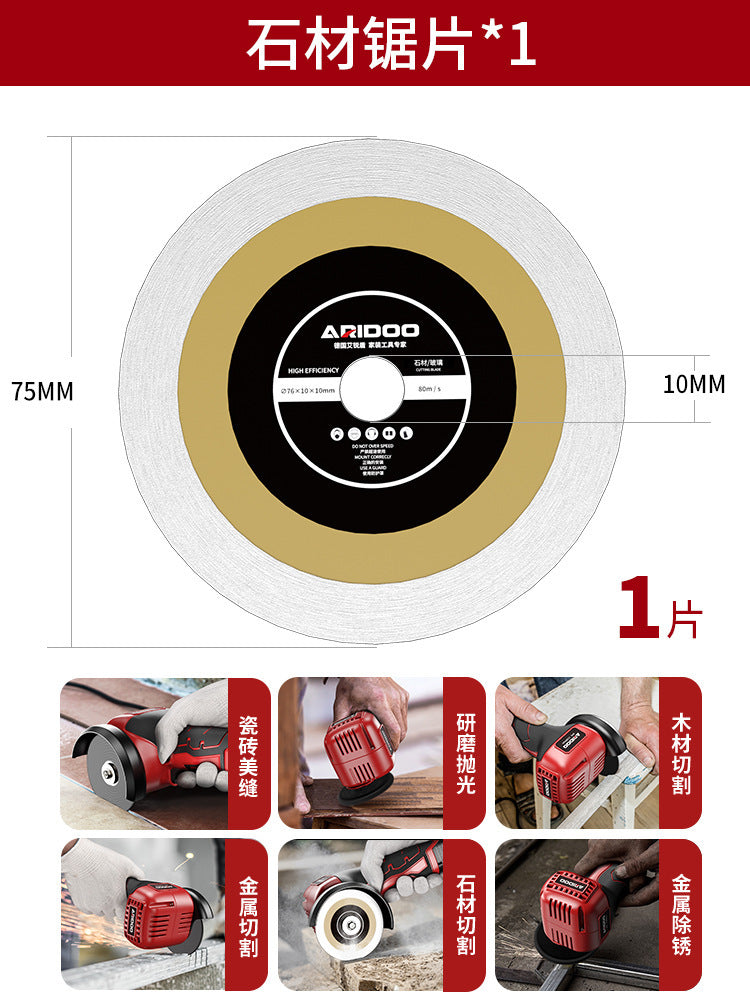 Angle Grinder Cutting Disc Grinding Wheel Disc 100 Type Metal Saw Blade Daquan Wood Stone Slicing Grinding Disc Grinding Disc