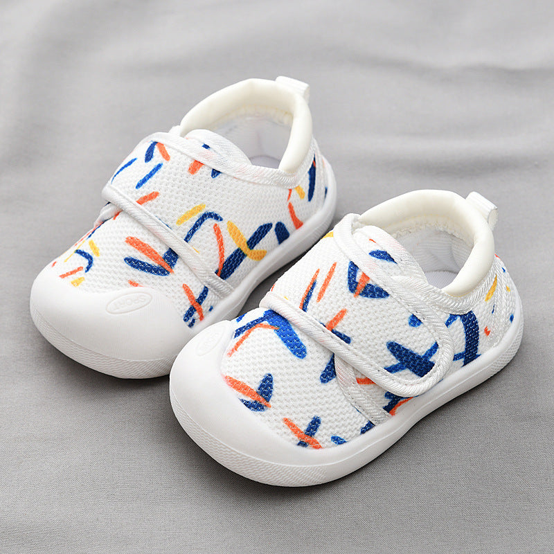 Toddler shoes for baby boys 0-1-3 years old, infant shoes for spring and autumn, soft sole, non-slip, breathable, and secure fit for baby girls