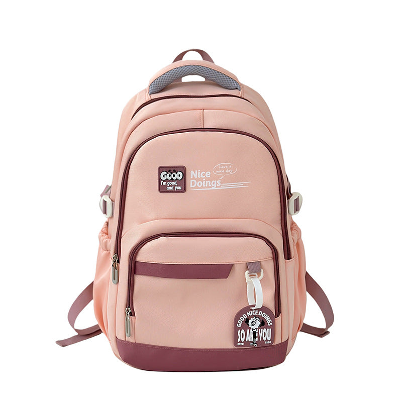 Spot large capacity backpack new fashion trend versatile backpack backpack college student nylon bag wholesale