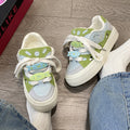 Campus style casual sneakers for women 2026 spring easiest for matchchic shoes thick solewhite shoesretro student skateboard shoes