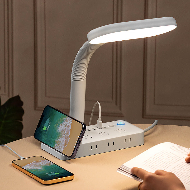 Wireless charging desk lamp socket multifunctional power strip usb multi-port office power board home mobile phone charging power strip