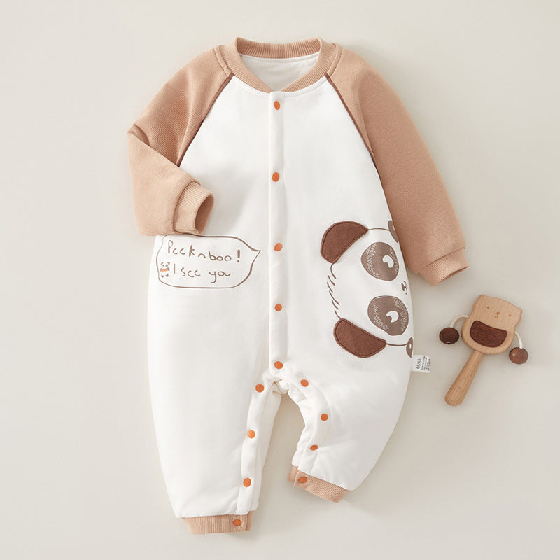 Babibele baby onesies - autumn/winter lightweight cotton, quilted pajamas, rompers, pure cotton baby clothes