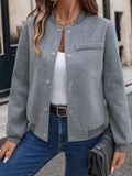 fashion  fall and winternew arrival women's casuallong sleevesshirt tweed jacket outwear baseball uniform