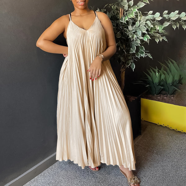women's clothing 2024 summer new suspender pleated sexy fashion A-shaped skirt long dress African dress