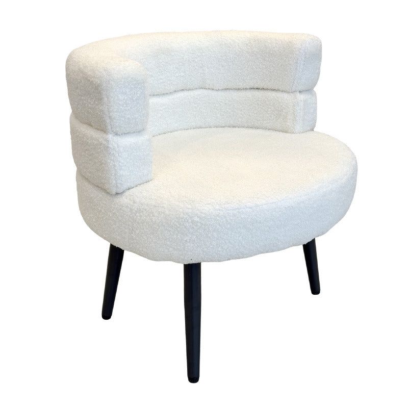 Cashmere lazy sofa chair single bedroom balcony casual chair bedroom makeup chair for home soft bag dressing stool