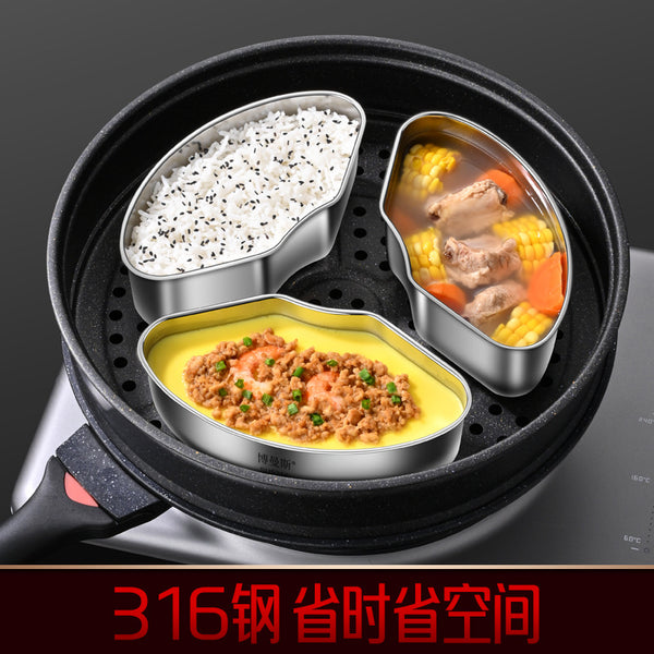 316 stainless steel steamer steamer steamer drawer rice cooker steamer rack water-proof steamer household steamer grate wok steamer
