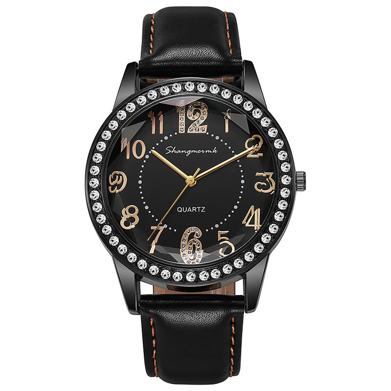 New arrivalpopular diamond-encrusted watch cross-border women's belt women's watch quartz watch manufacturer wholesale dropshipping watches