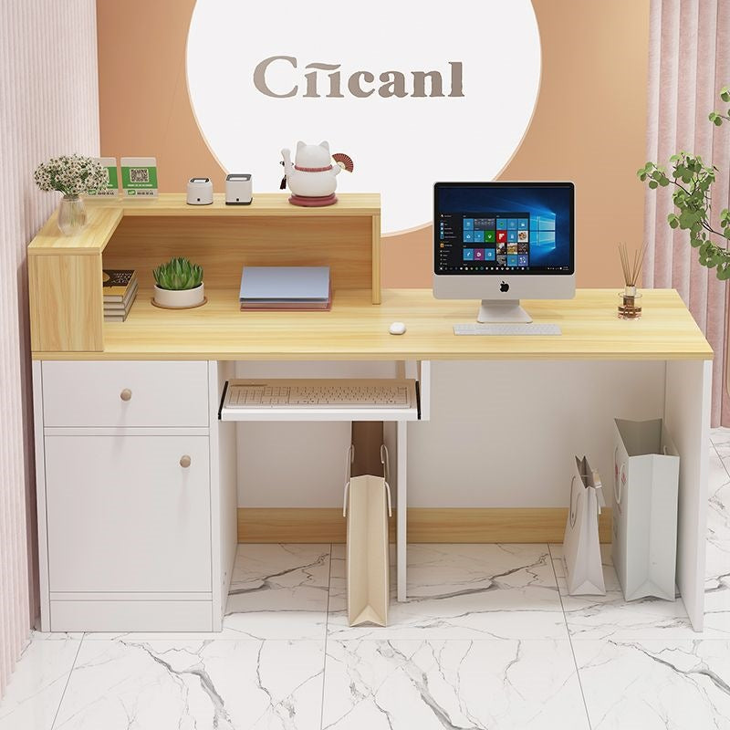 Cashier counter modern casual store small popular clothing store counter front bar table beauty salon reception desk