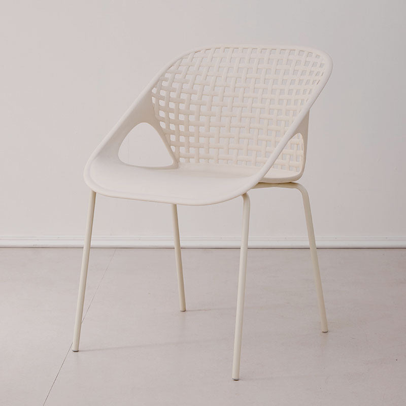 Popular home dining chair outdoor thickened back chair milk tea shop restaurant stackable casual negotiation office chair scandinavian