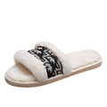 Good autumn and winterexport flip-flops for women outwearnew arrivalk-stylestuffedplus sizeflats slippersfashion fur women's shoes