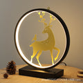 Minimalist modern stylish creative round table lamp - bedroom bedside lamp - cozy home & hotel - remote control dimmable touch lamp