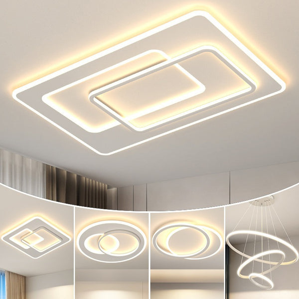 Living room ceiling light 2023 new modern simple atmosphere main light whole house package combination smart lamp