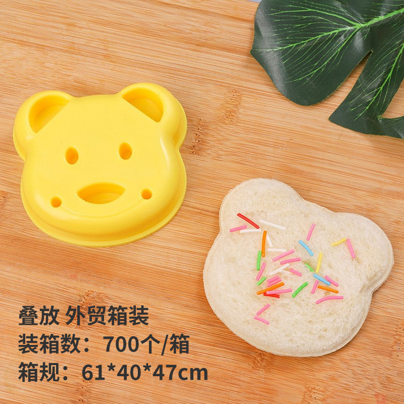 Diy sandwich mold bread cutter - cartoon toast cutter, rice ball mold, bread cutter - bear toast cutter