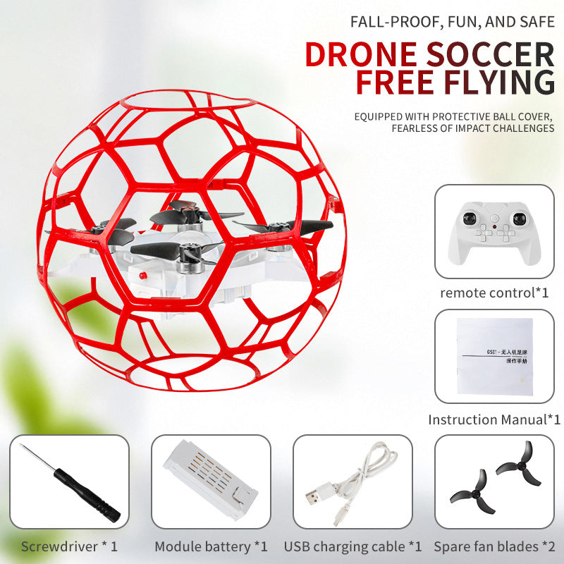 New remote control competition soccer drone - specifically designed for competitive play, teaching, and training - quadcopter soccer aircraft