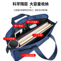 Waterproof business document briefcase canvas portfolio handbag conference printable information bag large capacity