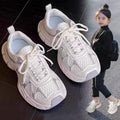 spring/summer new kids' breathable mesh shoes - trendy chunky sneakers for older children and students - lightweight running & casual shoes