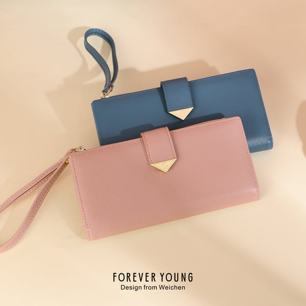 New fashion women's wallet women's long large-capacity buckle clutch change bag women's long wallet
