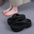 New eva platform flip-flops for women - summer outdoor wear, beach-friendly, fashionable, non-slip, soft sole sandals