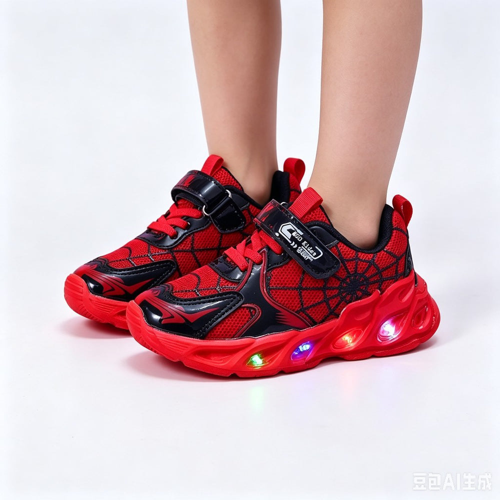 new light-up shoes for boys, toddler & kids - illuminated athletic sneakers, running shoes with lights