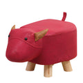 Elephant stool - kids' animal stool - solid wood shoe bench - creative small stool - home living room cartoon cute low stool