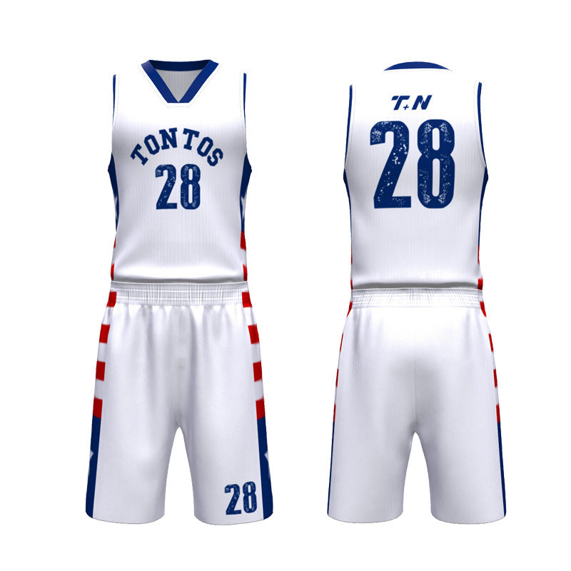 Adult game training jersey sports basketball jersey heat transfer quick drying jersey basketball jersey set custom printing