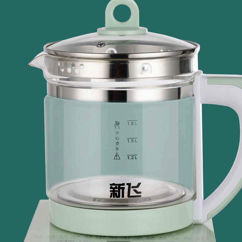 Multifunctional mini electric kettle for home use - automatic, thickened glass, perfect for brewing herbal teas, 1.8l - cross-border e-commerce