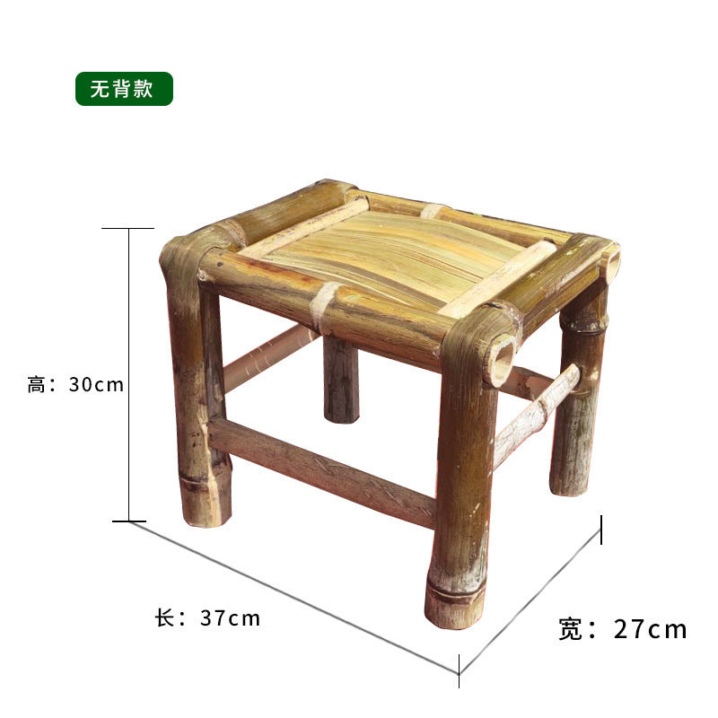 Bamboo chair, bamboo table, bamboo stool, back chair, handmade for homekids small bamboo stool, woven jiangxi rural old-fashioned bamboo chair and stool