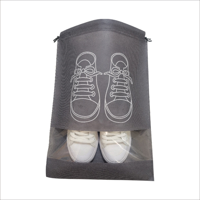 Portable storage, dustproof and moisture-proof thickened shoe bag, shoe storage bag, drawstring bundle bag finishing, travel storage shoe cover.