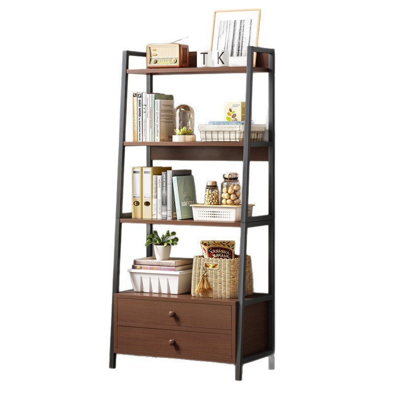 Shelf Floor-to-ceiling multi-layer storage rack Shelf next to desk Multifunctional household cabinet Living room Bedroom storage rack