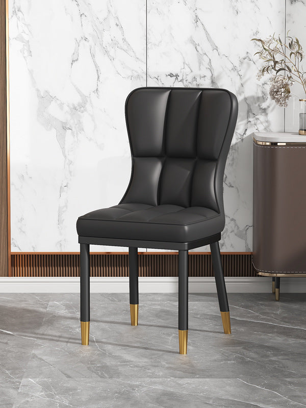 Scandinavian modern casual dining table and chairsaccessible luxury dining chairfor home soft bag casual restaurant back chair commercial hotel stool