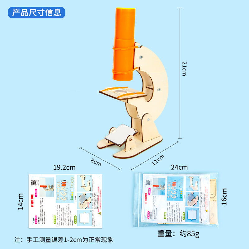 Processing Customized Science Small Experiment DIY Homemade Microscope Model Technology Small Production Material Package Source Manufacturer