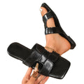 export plus size women's summer new flat sandals - versatile, non-slip, soft sole beach slides