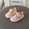 Kids' velcro summer sneakers - hollow-out mesh, solid soft sole, breathable first walker shoes for boys and girls