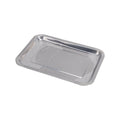 Stainless steel extra thick square tray barbecue plate steamed rice plate dumpling rectangular iron plate thickenedfor home grilled fish plate