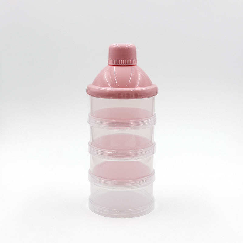 Newborns go out portable transparent multi-layer milk powder box removable baby large-capacity milk powder grid maternal and infant products wholesale