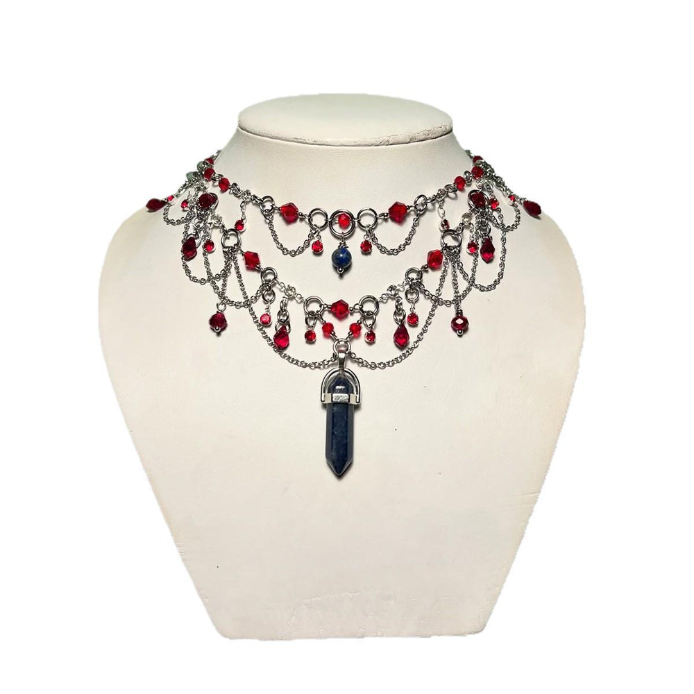 Halloween necklace wholesale fashion cross-border medieval heavy industry tassel pendant sweet cool fashion prom jewelry necklace for women