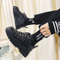 Spring/summer new men's leather shoes - versatile korean style, british fashion, trendy men's business casual shoes with hidden wedge heel and lace-up closure