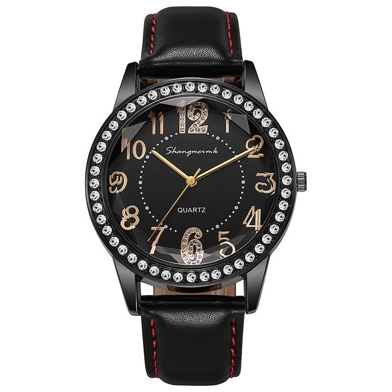 New arrivalpopular diamond-encrusted watch cross-border women's belt women's watch quartz watch manufacturer wholesale dropshipping watches
