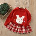Girls' crew neck sweater  autumn new collection - little girl's cartoon two-piece set, girls' jk uniform set