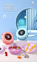 304 stainless steel fruit box - divided salad & bento box - compartmentalized kids' lunch box - insulated picnic box