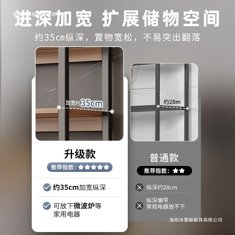 Shelf storage rack floor-standing multi-layer kitchen multi-functional microwave oven storage rack for home simple sundries storage rack