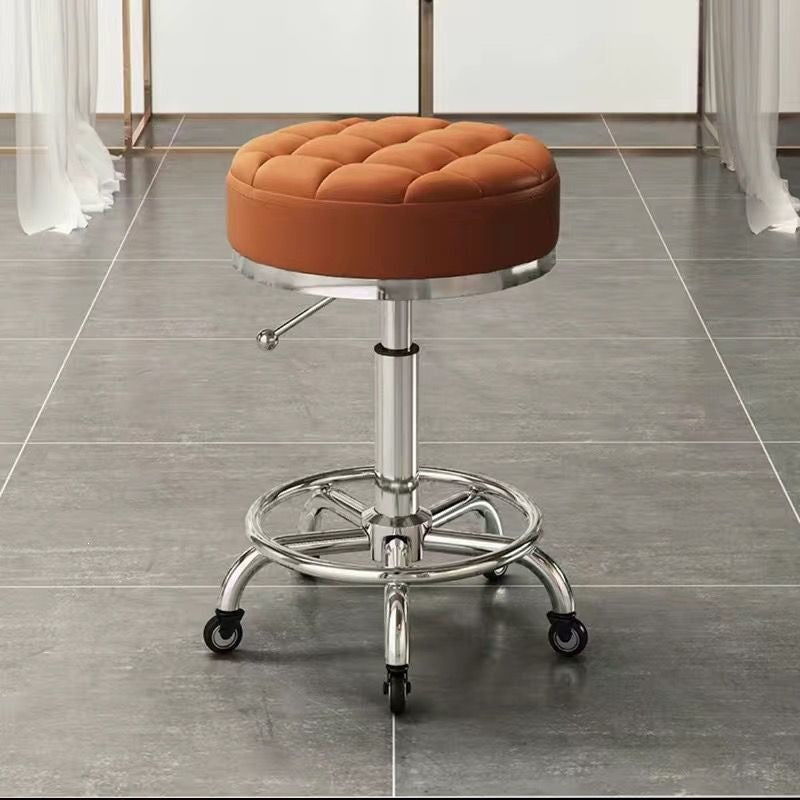 Beauty stool pulley beauty salon large work stool hairdressing shop hairdressing stool manicure adjustable chair for home round stool